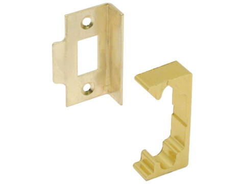 Rebate Set, for Tubular Mortice Latch, Aluminium/Steel
