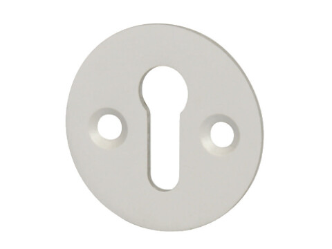 Escutcheons, Plain, Standard Keyway, Face Fixing, Aluminium