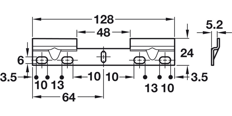 Spider Double Wall Fixing Plate SZP
