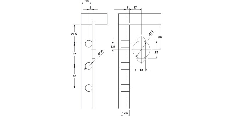 Traser-8 Cab Hanger/Supp Knock-in LH SZP