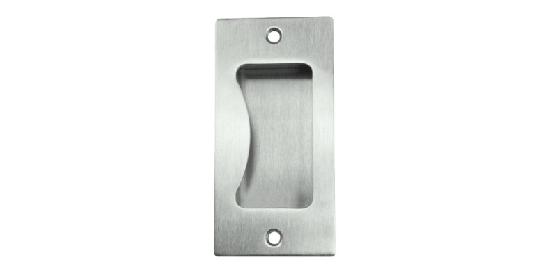 Flush Pull Handle, 100 x 50 mm, Grade 316 Stainless Steel