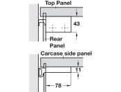 Scarpi-4 Cabinet Hanger RH Screw Fix SZP