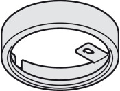 Loox LED2020 Bezel Rnd SM 12V Slv