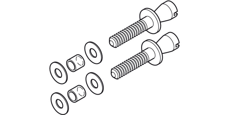 Fixing Set, to Convert Back to Back Fixing Pull Handles to Glass Door Fixing