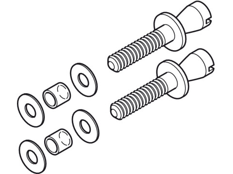 Fixing Set, to Convert Back to Back Fixing Pull Handles to Glass Door Fixing