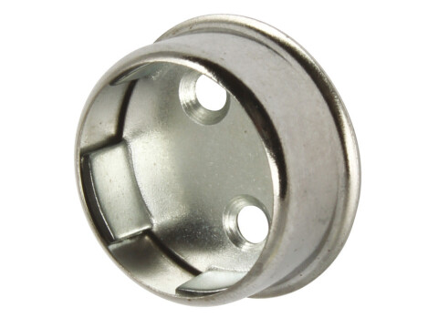 Wardrobe Rail Socket, for use with &Oslash; 25 mm Wardrobe Rails
