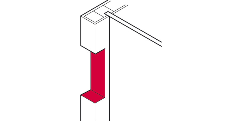 Cabinet Hanger Wall Rail 29x1250mm Galv