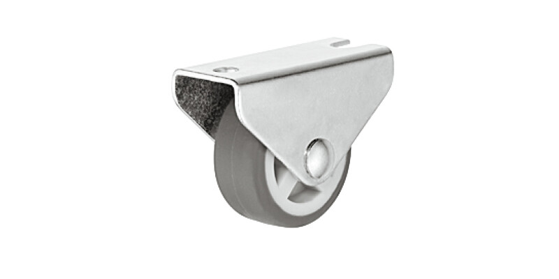 D15mm Castor Fixed wo Brake Pl Galv