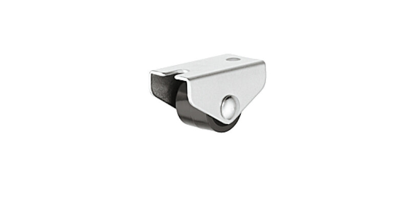 Single Wheel Castor, without Brake, &Oslash; 15-45 mm, Plate Fixing