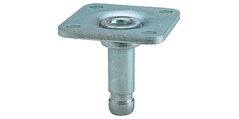Pin for Castors, &Oslash; 10 mm, with 38 mm Mounting Plate