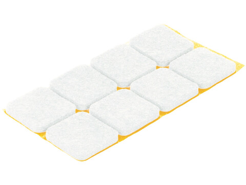 Felt Glide, Square, Self Adhesive
