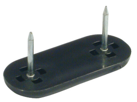 Pin Type Glide, Black Plastic