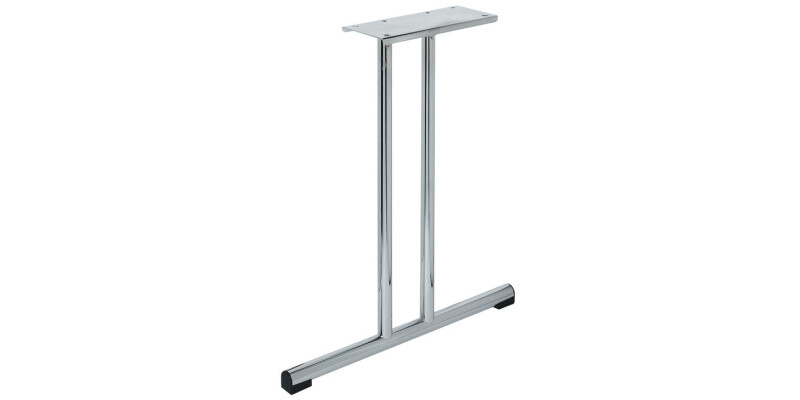 Table Fitting, T-Frame, Straight Foot, Steel