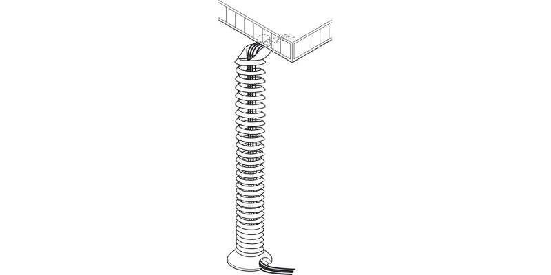 Flatline Spiral Riser Silver