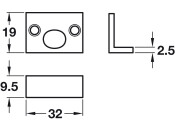 Angle Strike for Straight Barrel Bolt SN