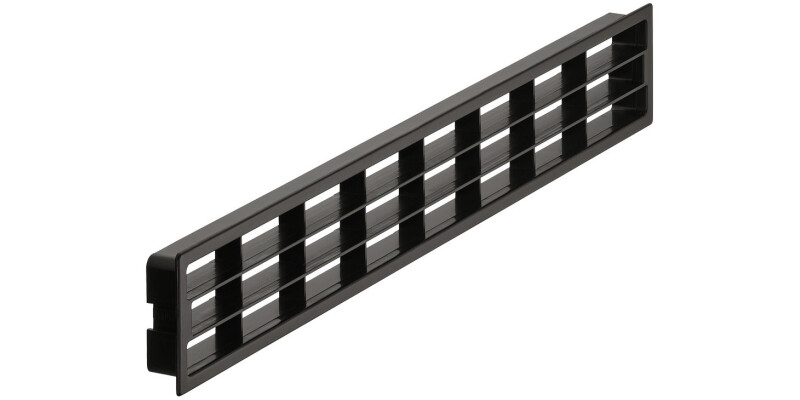 Ventilation Grille, Plastic, with Fixing Clips and with Louvres