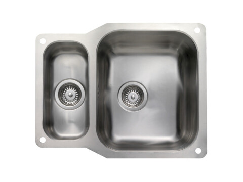 Sink, 1.5 Bowl, Stainless Steel, Rangemaster Atlantic Classic