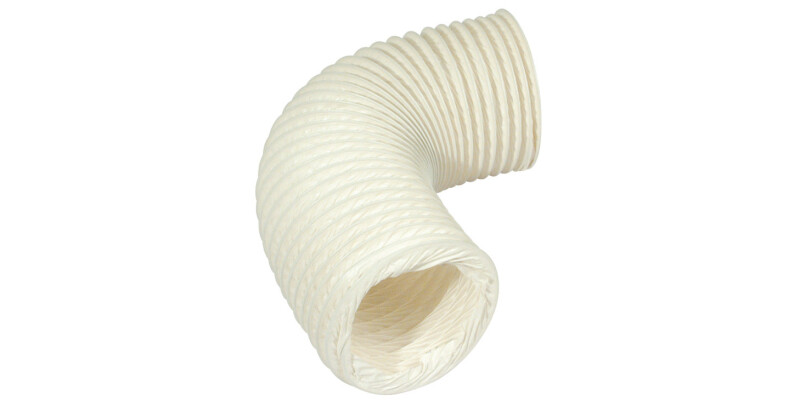 Flexi Hose, Flame Retardant PVC, White, Manrose