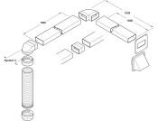 Sys4-4a Ducting Set x3m Brown