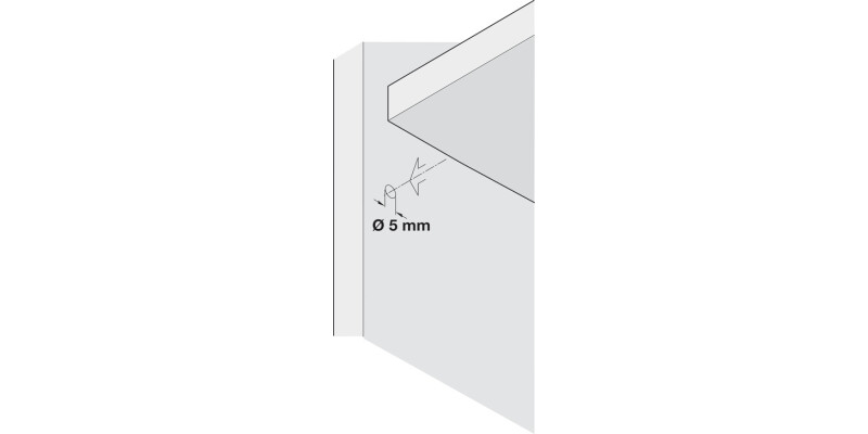 Shelf Support D5mm Plug St Galv/Pl Trans