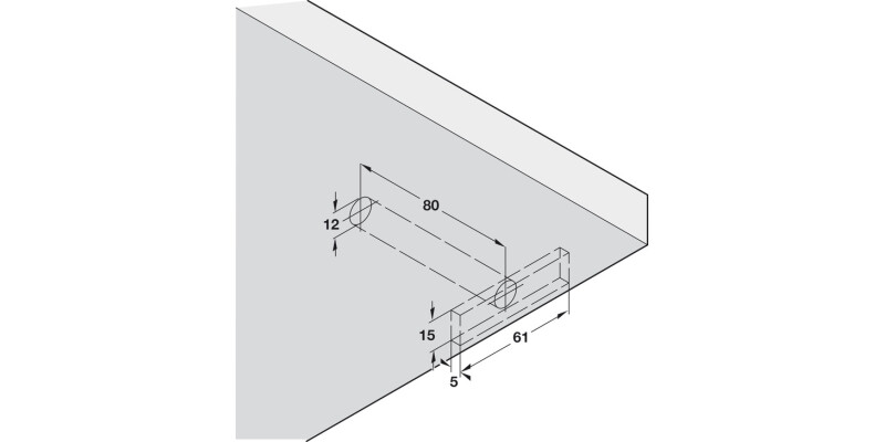 Con Shelf Support 22mm Screw Wood/Wall