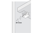 Con Shelf Support D5mm Plug Pl Gry 7035