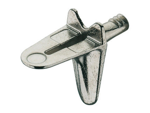 Shelf Support, Plug in, for &Oslash; 3 mm Holes, Zinc Alloy