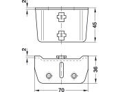 Bed Fitting SF Adjustable St Blue Galv
