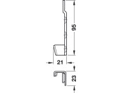 Bed Connecting Brackets 95mm Hospa SZP