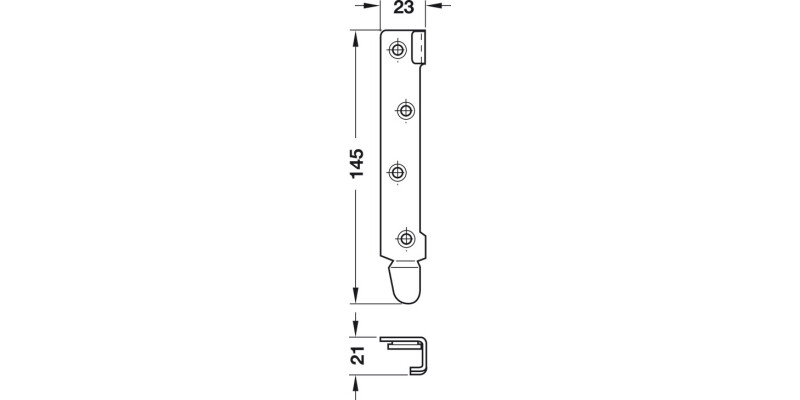 Bed Connecting Brackets 95mm Hospa SZP