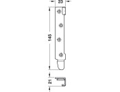Bed Connecting Brackets 95mm Hospa SZP