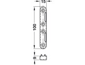 Noval K Bed Fitting St Blue Gal 100mm