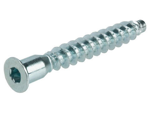 One-Piece Connector, with &Oslash; 10 mm Head, for &Oslash; 5.4 mm Drill Hole, Confirmat