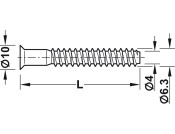 Confirmat Scr D10x38mm D5.0mm SW4 St Glv