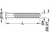 Confirmat Scr D10x38mm D5.0mm SW4 St Glv