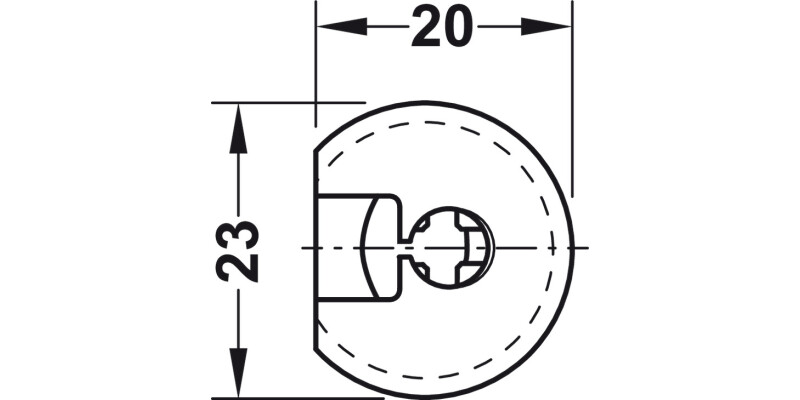 Rafix 20 FlushFit Housing 19mm Pl Black