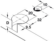 Rafix 20 Housing w Ridge 19mm ZA NP