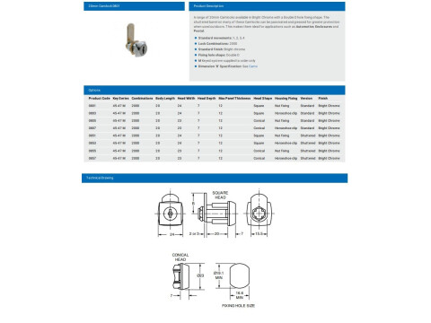 0807 20MM CAMLOCK