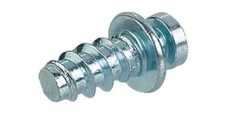 Modular Screw, for Single-Sided Installation in Wood, with Special Thread, Colla
