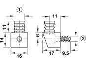 Uno 1 KD Fitting D5mm Pl White