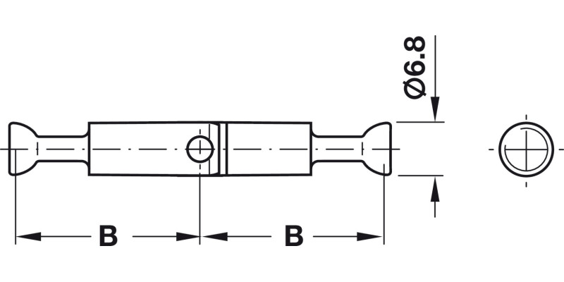 Minifix GV Mitre Joint 7/44mm St Galv