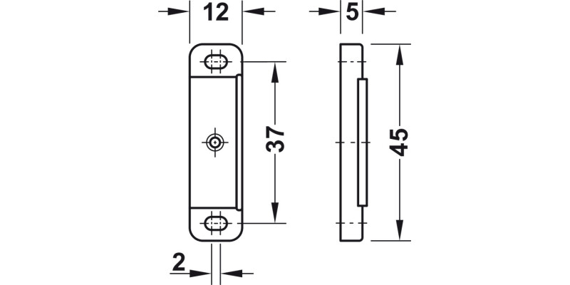 Magnetic Catch 4kg Screw ZA/Gold