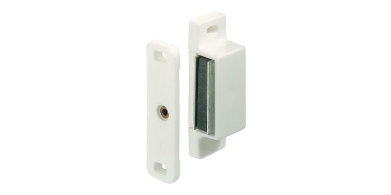 Magnetic Catch, Pull (approx) 3 - 5 kg, for Screw Fixing, Square, Plastic