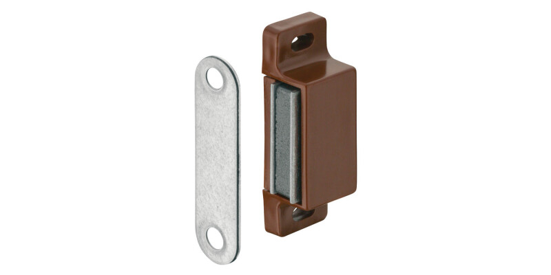 Magnetic Catch, Pull (approx) 3 - 5 kg, for Screw Fixing, Plastic, Square