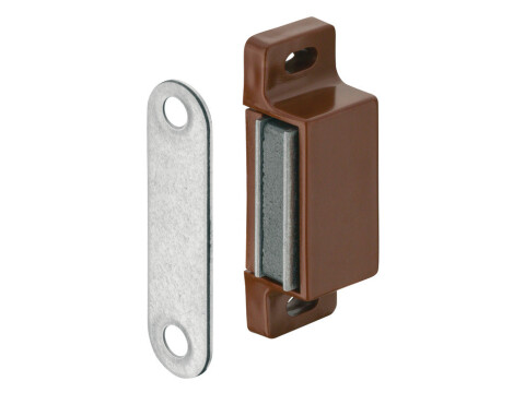 Magnetic Catch, Pull (approx) 3 - 5 kg, for Screw Fixing, Plastic, Square