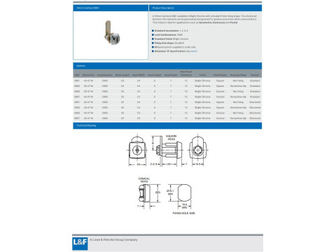 0801 20MM CAMLOCK