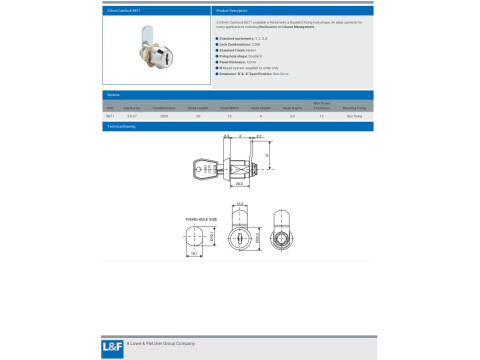 B671 20MM CAMLOCK