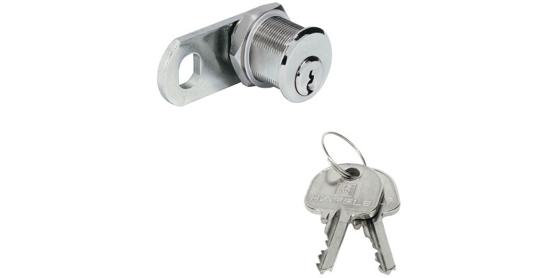 Cylinder Cam Lock, with Straight Cam and Nut Attachment, Thread Max. 15 mm