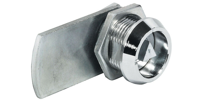 Cam Lock, for Triangular Socket Key, with Straight Cam and Nut Attachment