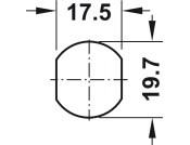 Cam Lock for Square Profile 32.5mm Dir.1